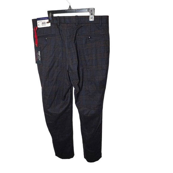 Tommy Hilfiger Mens $95 Modern Fit Th Flex Stretch Check performance Pants 34X32 - Picture 6 of 6